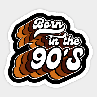 Born In The 90'S-Retro Birthday Gift Sticker